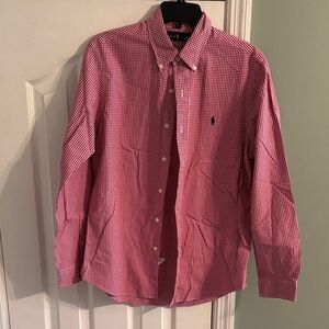 Ralph Lauren Red Gingham Button Down Shirt